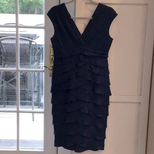 Adrianna Papell Blue CocktaIl Dress